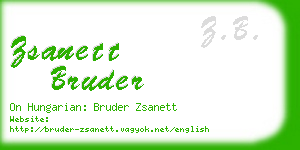 zsanett bruder business card